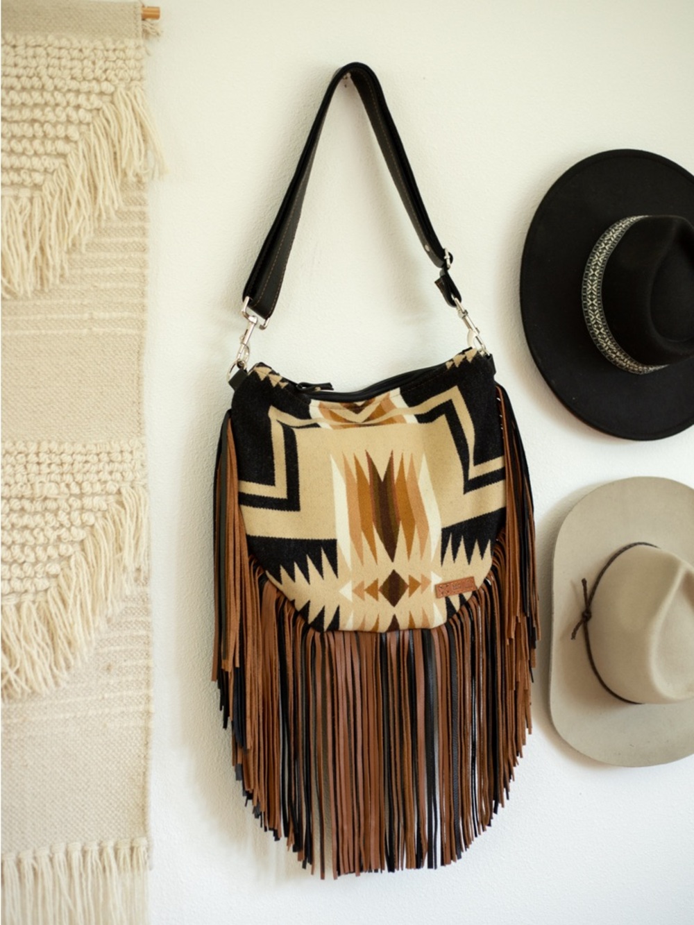 Genuine Pendleton & Leather Mercy Grey Purse